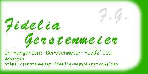 fidelia gerstenmeier business card